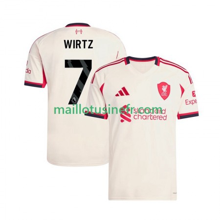 Maillot de Foot Liverpool Florian Wirtz 7 Extérieur 2025-26